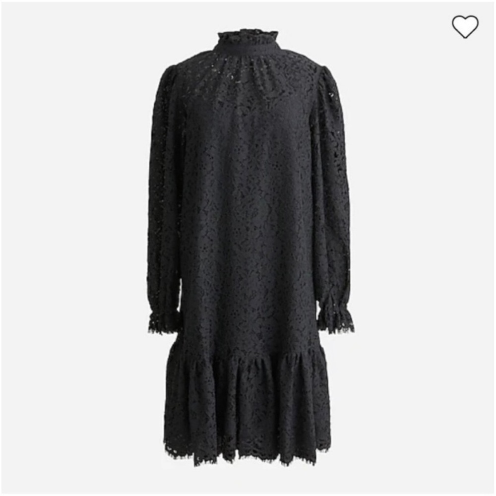 J. Crew Ruffleneck Lace Dress - Picture 2 of 10